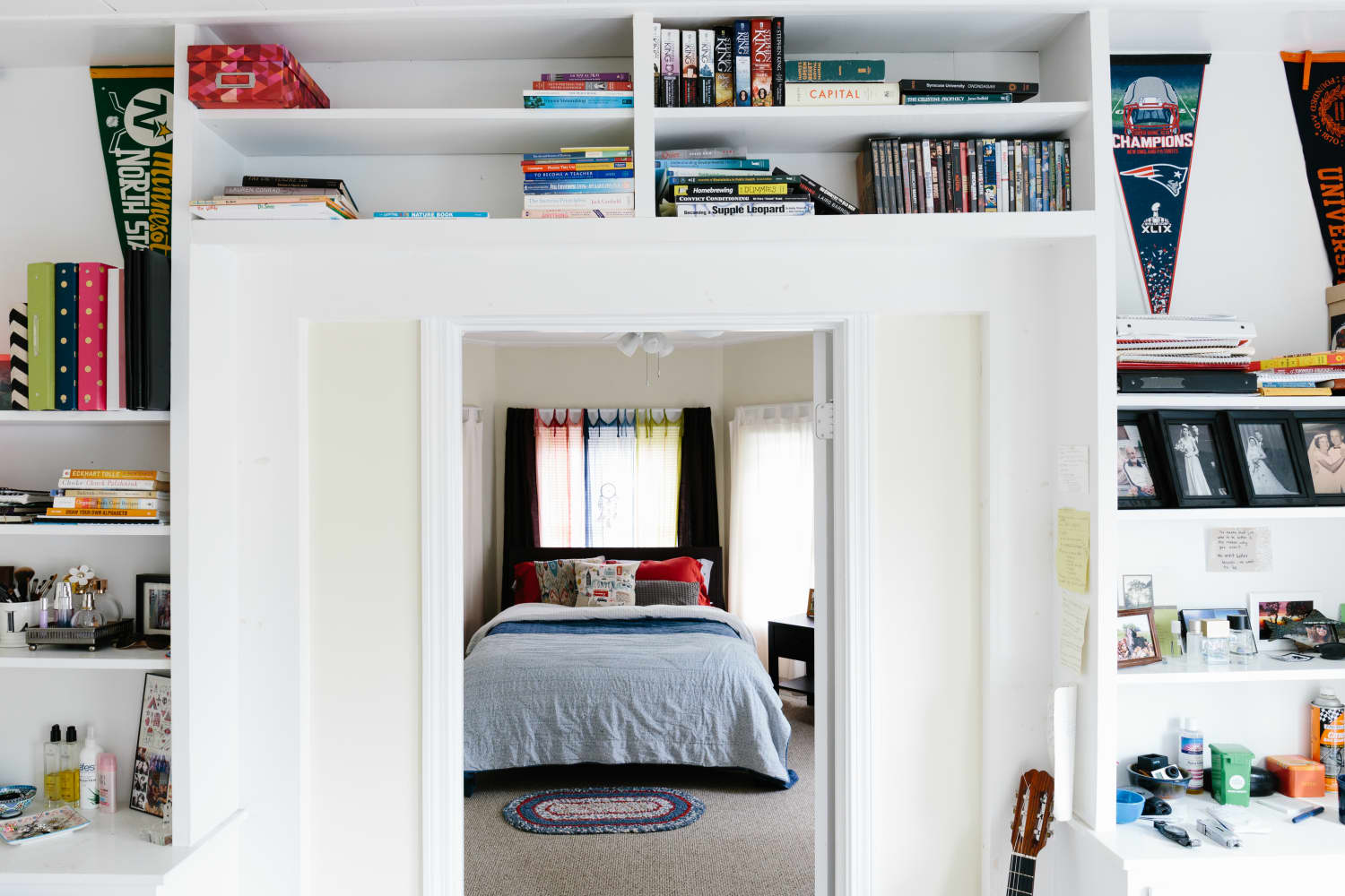 Space Saver Swap Out Bookcases for Built in Shelving Apartment